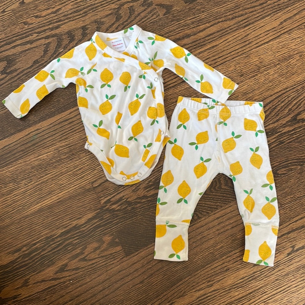 Hanna Andersson matching onesie set